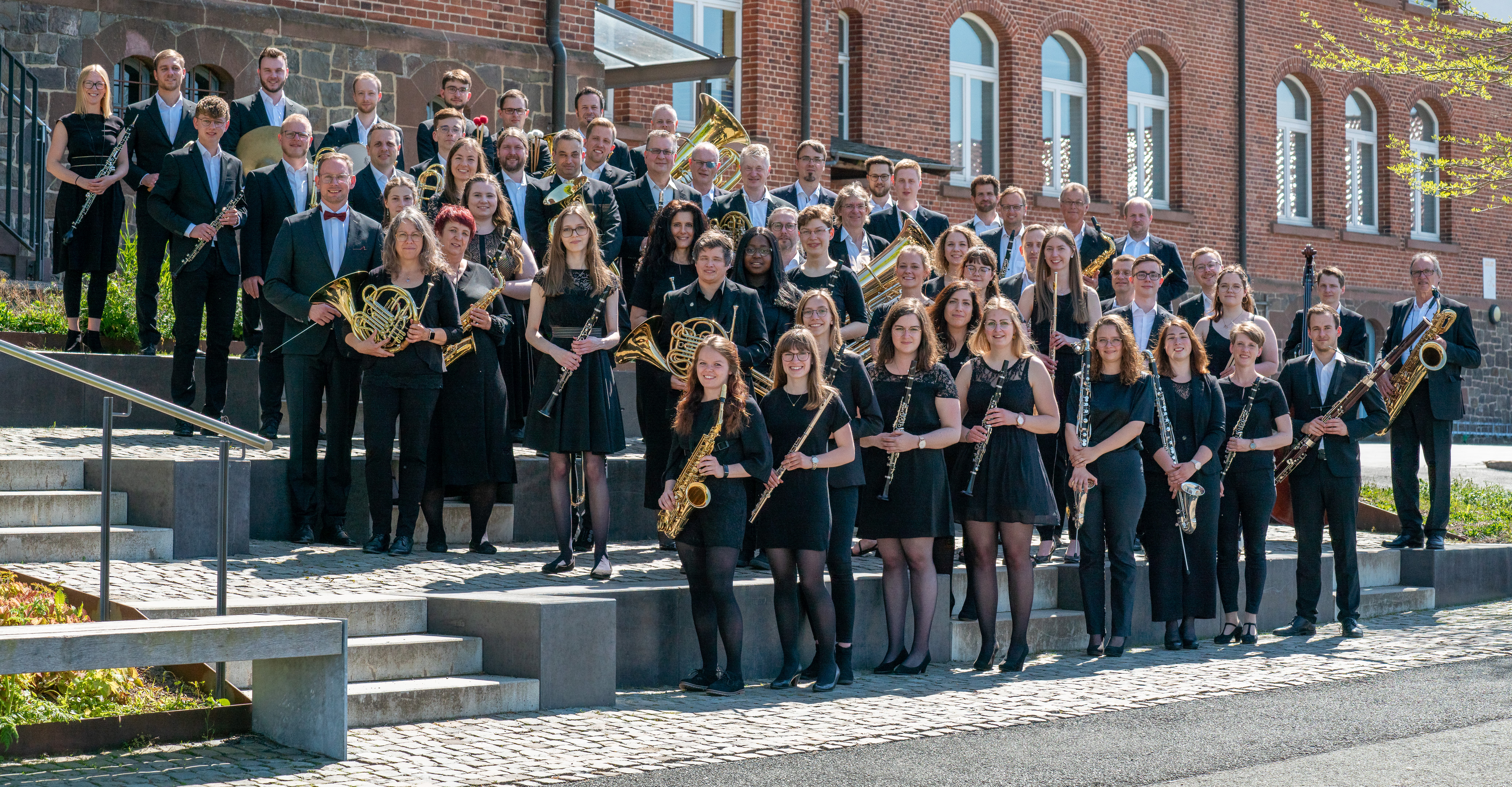 Die Musiker*innen der Bläserphilharmonie Nordhessen