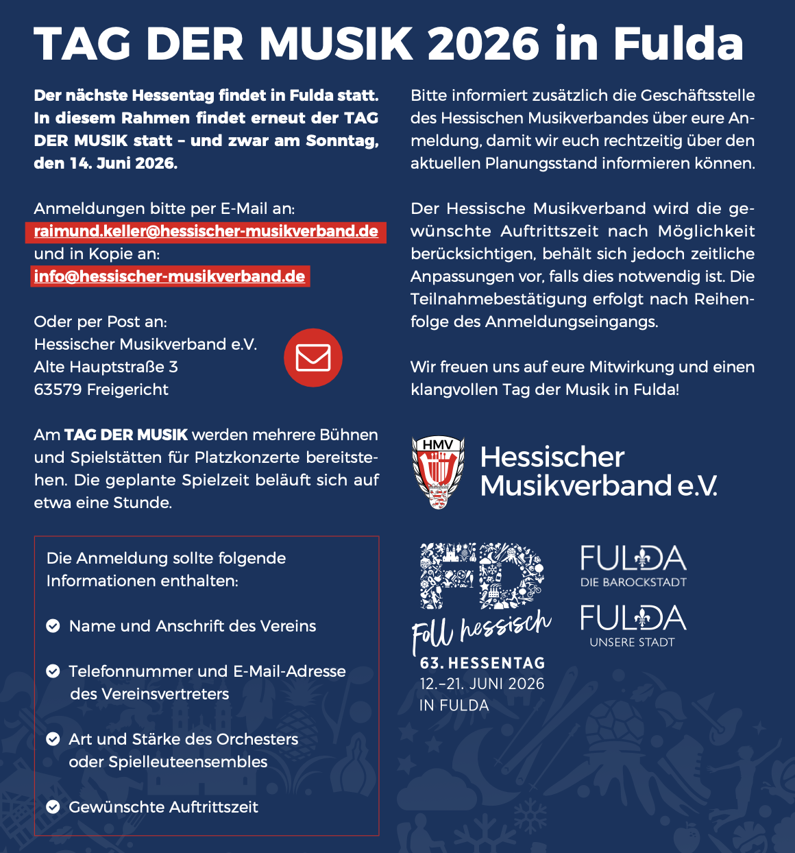 Ausschreibung des Ausschreibung des